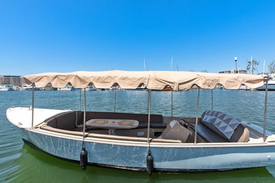 21ft Duffy Boat with Crystal Clear Window Enclosures and S'mores Maker!