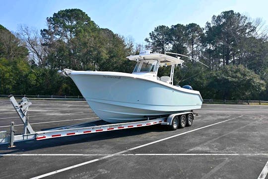 Explore the Lowcountry in Style with Our 28ft Edgewater Luxury Boat!