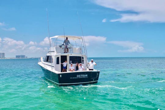 Fishing Charter 38’ Comfort Line Boat, in Cancun, Mexico