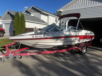 Reinell 184 BRXL boat for 7 people plus tube, in Cheney