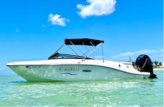 Enjoy 24 ft Sea Ray in Cape Coral, Rates as low as $276 per day (minimum 3 days)