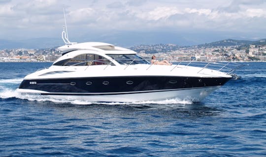 Sunseeker Camargue 50 Power Mega Yacht Rental in Cote d'Azur, France 