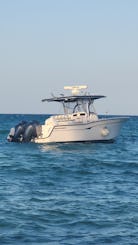 Speedboat For Excursions And Fishing Trips On 34ft Promarine Center Console
