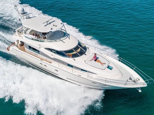 Explore Fort Lauderdale on 68ft Fairline Power Mega Yacht! 