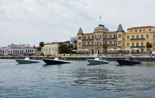 Viaje diario desde Spetses/Porto Cheli a las islas Dokos e Hydra con Blue Game