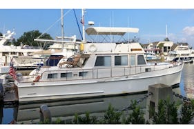 Charter this 46ft Grand Banks in St. Mary's, GA, and cruise Cumberland Sound!