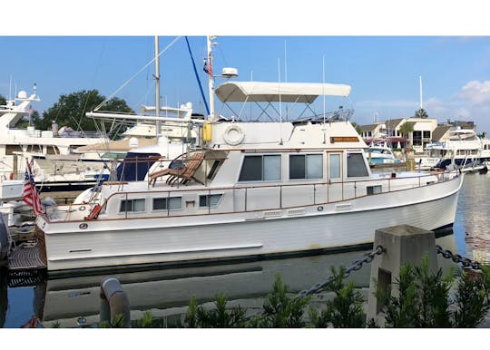 Charter this 46ft Grand Banks in St. Mary's, GA, and cruise Cumberland Sound!