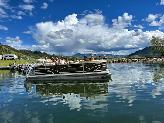 2019 Sylvan Fish&Cruise Pontoon Boat for Rent @Holter Lake Wolf Creek Montana