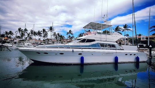  Yate Gold Island de 65 pies; su día de crucero o pesca deportiva en el Pacífico