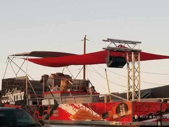 Night time lake Party boat