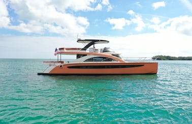 VIP Experience - Spacious 62 VG Power Catamaran in Miami, Florida
