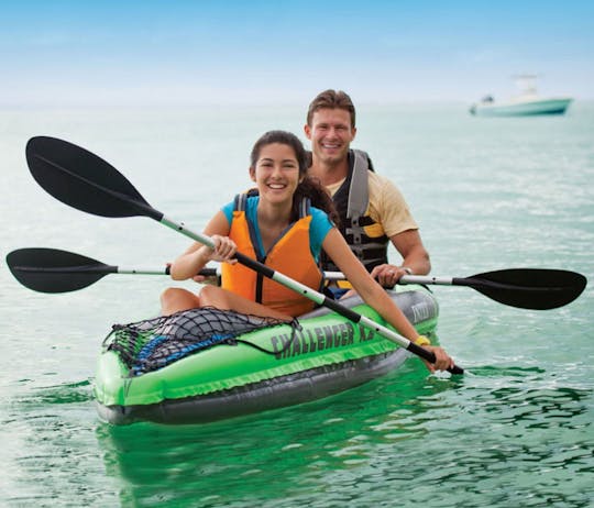 Inflatable 2 seat kayak for rent in Ayia Napa, Protaras, Kapparis, Larnaca