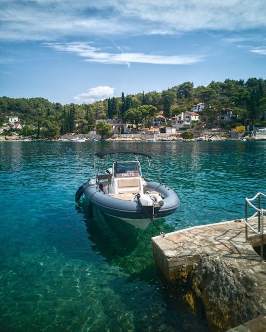 RIB for Blue Cave Group Tour From Hvar