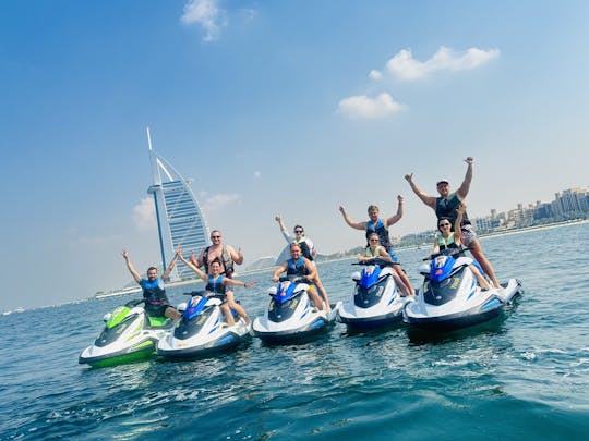 Experience Dubai's thrill with a 60-min Jet Ski adventure to Burj-Al-Arab.