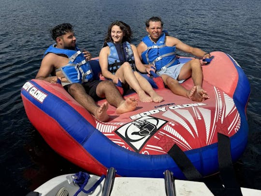 Explore Ghost Lake in a Powerful 18’ Stingray Speedboat!