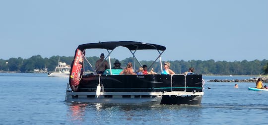 Party Boat Rental Virginia Beach Charter 8 Seat Pontoon Boat Oceanfront FREE GAS