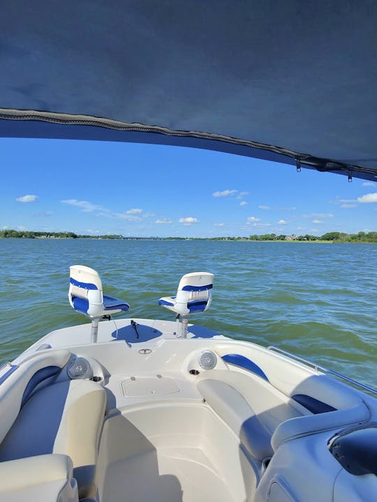 22ft Tahoe Deck Boat | Tubing, Relaxing, Fishing ,Sunset on Lake Lewisville 