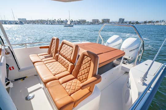 Fast and lots of fun - power cruiser twin outboards 200 hp | 28ft Axopar T-Top
