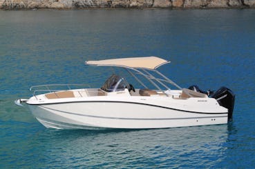 Quicksilver 755 abre ativo no rock my boat em Rhodes