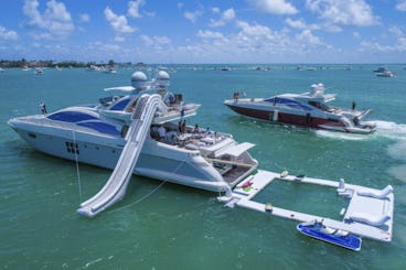 Ultimate Deal! 103' Azimut Yacht for Rent in Miami, Florida.