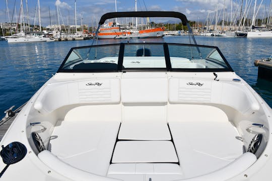 Explore French Riviera on 2024 Sea Ray 190 Sport! Wake tower, luxuries, & more!