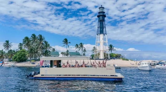 Barco de festa BYOB para 22 passageiros com banheiro | Tiki de 40 pés