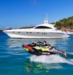 60ft Sunseeker Motor Yacht & Jet Ski Adventure Package In Fajardo, Puerto Rico