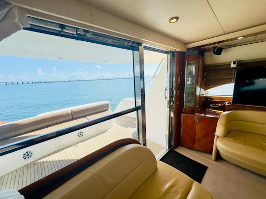 Enjoy Miami Onboard the Viking Flybridge 65ft Yacht!