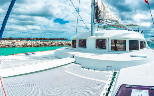 38 FT Lagoon Catamaran Tulum and Riviera Maya All Inclusive