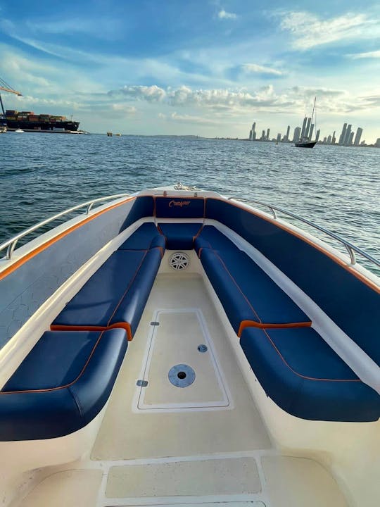 Rent a 30 ft. boat for 10 people in Cartagena