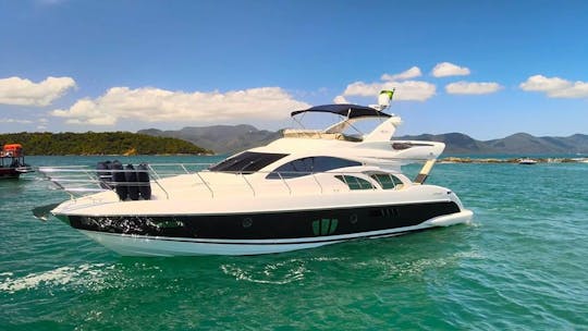 60ft Copacabana Azimut Power Mega Yacht Rental in Angra dos Reis, Brazil