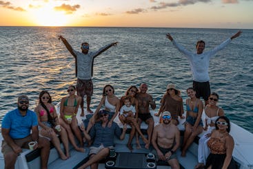 Catamarã privado de 45 pés para cruzeiro na praia, mergulho privado e viagem ao pôr do sol