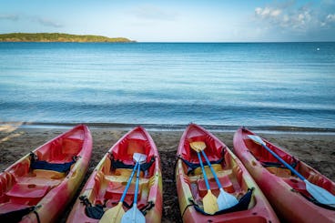 Mini-expérience écologique de plongée avec tuba et kayak