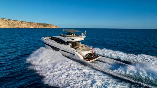 Enchanting Princess S66, where luxury and thrill unite in aquatic elegance