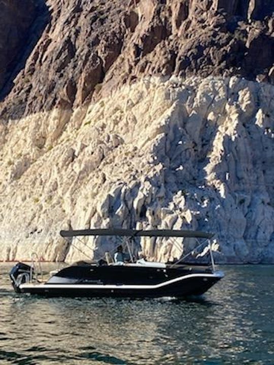 Lake Mohave: Luxury Pontoon Boat for charter! Good for up to 15 people! GB03