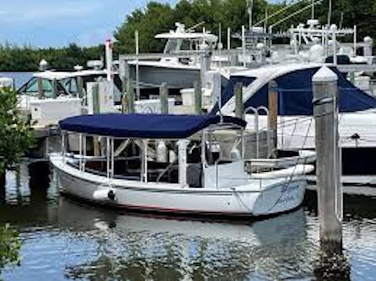 Alquiler de bote Duffy eléctrico de 21 pies en Newport Beach para 12 pasajeros