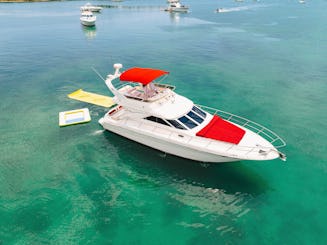 Sea Ray 45 pés - Relaxe, celebre e divirta-se! GANHE 1 HORA GRÁTIS de segunda a quinta-feira!