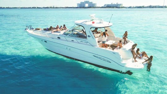 Yacht à moteur Sea Ray de 46 pieds à louer à Cancún