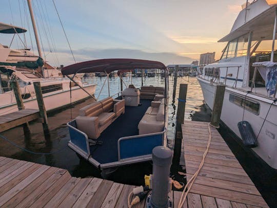 Large Pontoon Boat! Made in the Shade 