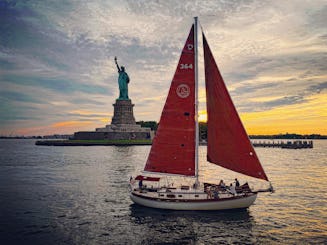 Sail NYC's skyline aboard the Genesis, a beautiful classic sailboat!