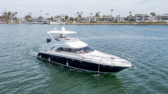 Magnifique méga-yacht Sedan Bridge 580 Power de 60 pieds à Marina del Rey !