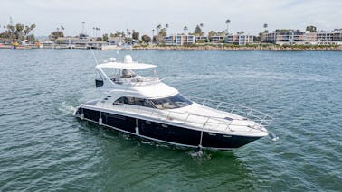 Belo iate Sedan Bridge 580 Power Mega Yacht de 60 pés em Marina del Rey!