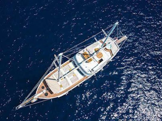 Sail away in style aboard our stunning Gulet, where relaxation meets adventure 