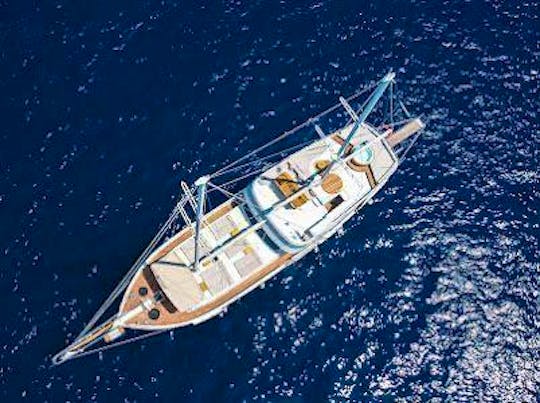 Sail away in style aboard our stunning Gulet, where relaxation meets adventure 