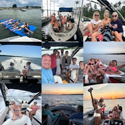 Captain & fuel incl- surf, tubing, party boat rental and prvt sunset cruises