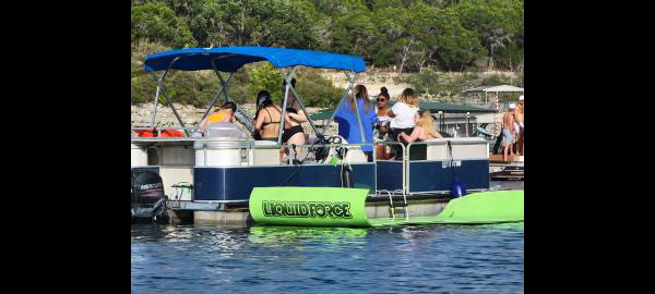 Double Decker Party Boat w/ Waterslide & Lily Pad Rental in Austin