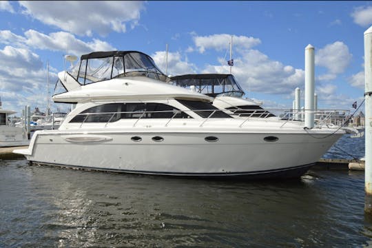 Cruise the South River on 46ft Meridian Sedan Bridge Yacht