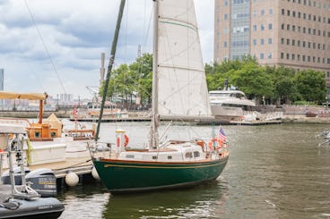 Classic sailboat in the heart of NYC.