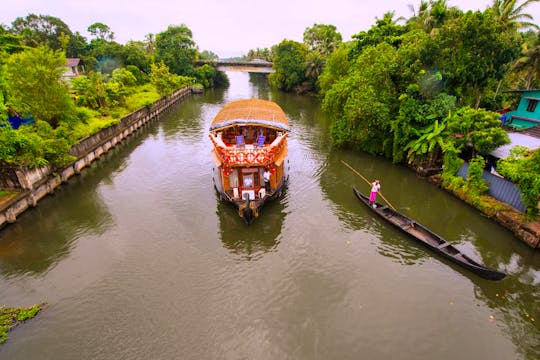 Exciting River Cruise on the Backwater of Kerala aboard 18 People Houseboat