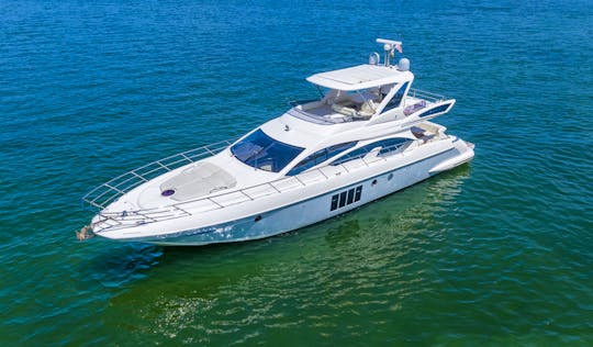 ALL INCLUDED: Unleash Luxury: Azimut 64-Foot Yacht Rental in Miami Beach